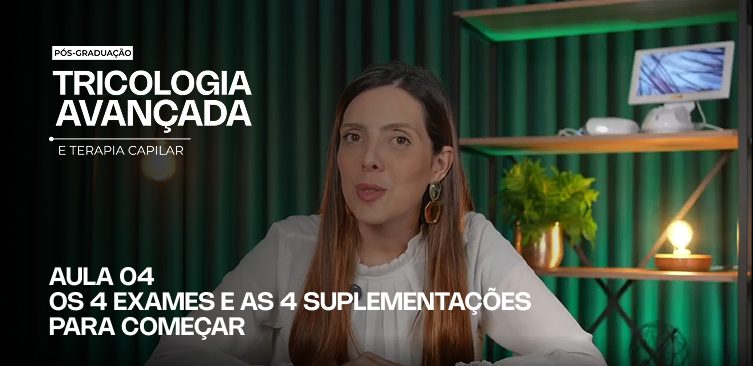 Capa da Aula 4: Os 4 exames e as 4 suplementações para começar