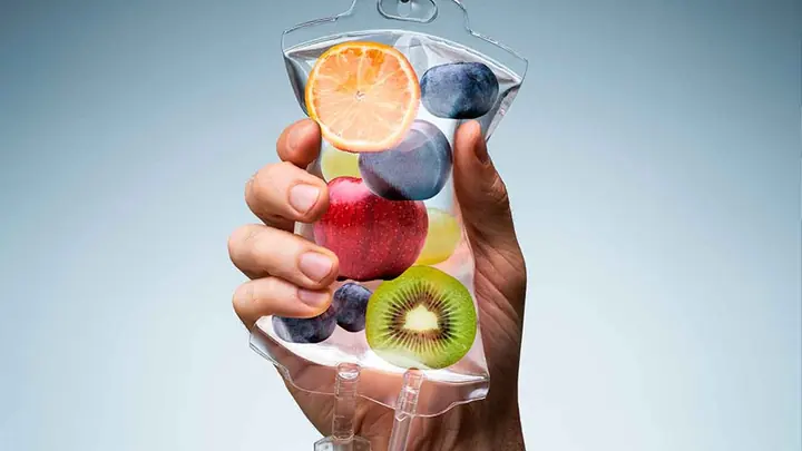 Bolsa de soro com frutas